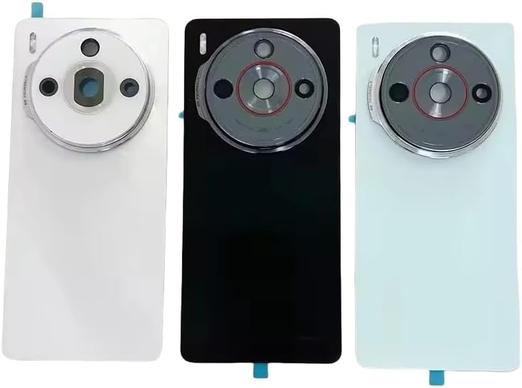 Compatible Rear Glass Back Cover for ZTE Nubia Z60S Pro Model NX733J NX736J – Battery Door Housing Replacement Part (Black)