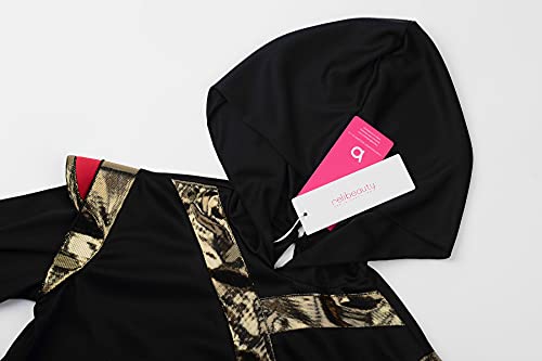 Disfraz Ninja para Niños Negro y Rojo miniatura 3