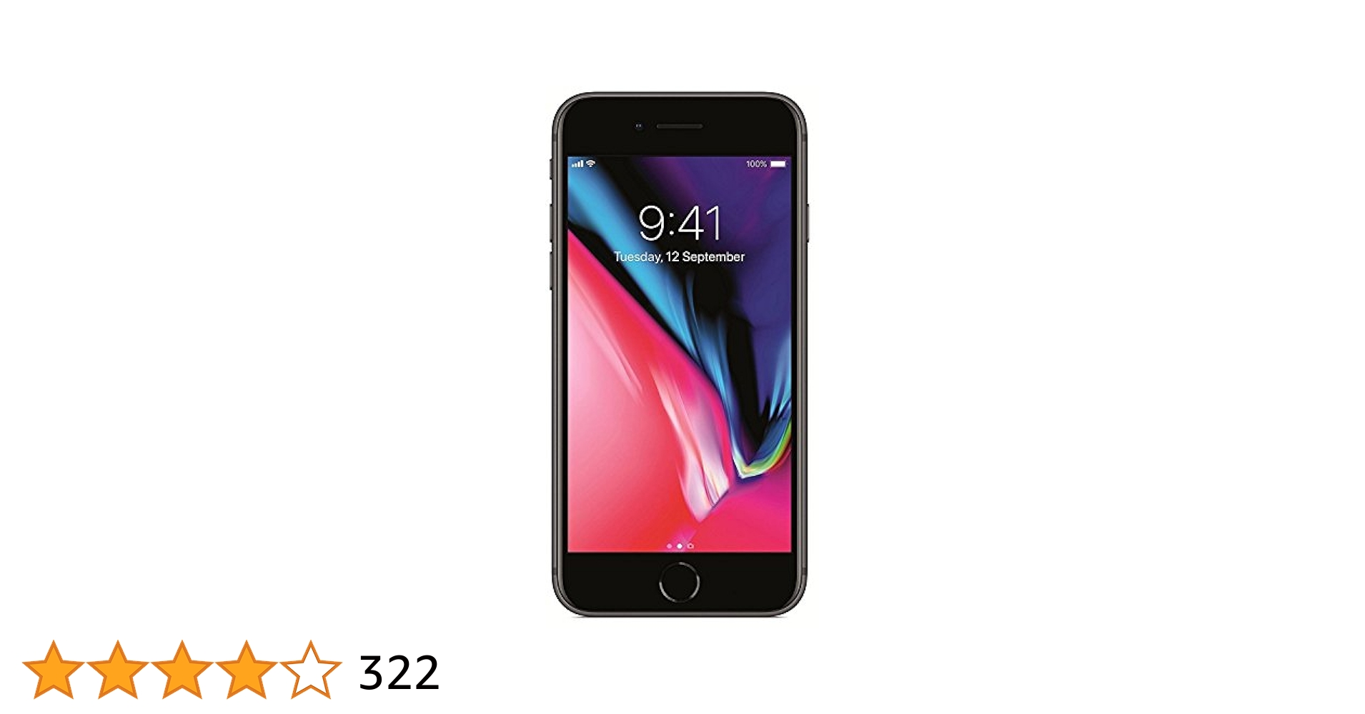 Apple iPhone 8, 64GB, Space Gray - Fully Unlocked (Renewed