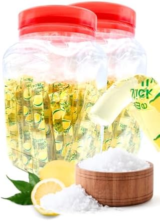 （02:30時点） 塩レモンゼリー 塩分補給 塩分チャージ スティックゼリー 16g×100本 (2個セット) さっぱりした酸味 冷やしたり凍らせて美味しさアップ 小腹空いたら スポーツや仕事、家事の合間に 個包装 塩分 大容量 業務用 駄菓子