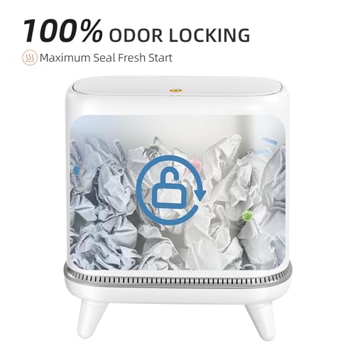 Basurero de baño con tapa - 40% de descuento, código ZC72QFRW - Image 4