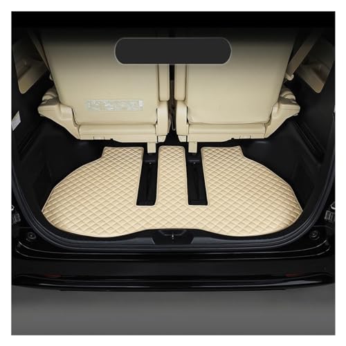 Tapis de Coffre pour Toyota Alphard 2018-2022 Protection Cuir Noir