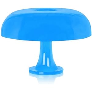 Mushroom Lamp, Orange Mushroom Table Lamp,Mushroom Lamp for Room Aesthetic Modern Lighting and Bedroom Retro Living Room Decor (Blue)