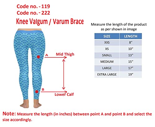 Image of SALO Orthotics Knock Knee & Bow Legs Brace - Genu Valgum Genu Varum (SIZE -Pair of 17 inches)