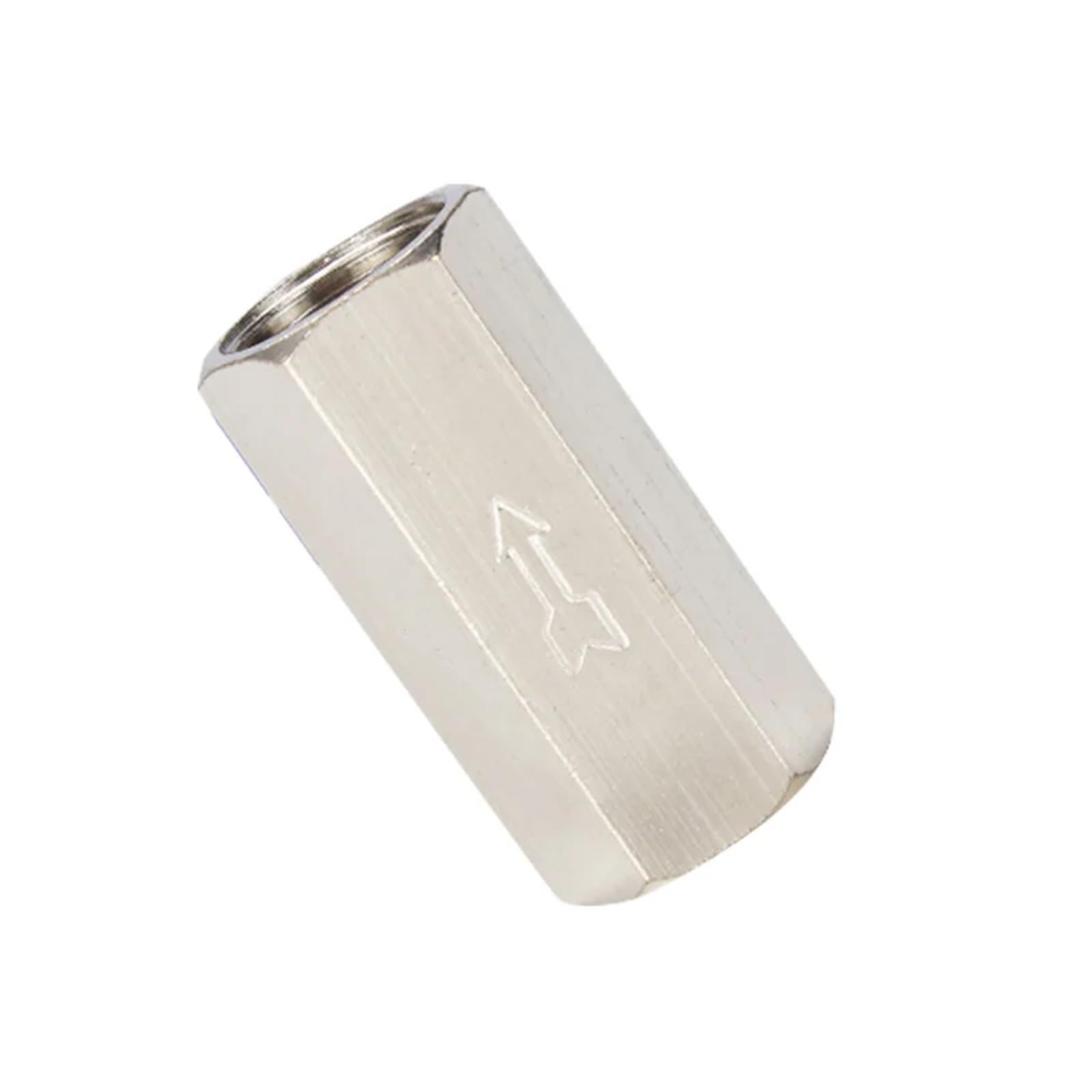 1 valvola di ritegno pneumatica da 1/8", 1/4", 3/8", 1/2", in ottone, valvola di non ritorno per aria, acqua, olio, gas (1-2)