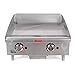 Commercial Griddle - Gas, Thermostat Controls 24"W