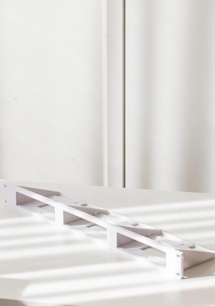 Montaggio su rack 1U per 3X o 1x NUC Slim - 19" per mini PC nel server rack | Accessori per data center stampati 3D (bianco, per 3X NUC)
