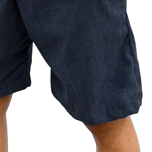 Shorts de moda de pana para hombre con bolsillos miniatura 5