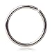Ruifan 20G Round Ends Stainless Steel Body Jewelry Piercing Nose Hoop Ring 6mm 5PCS (Mix Color)