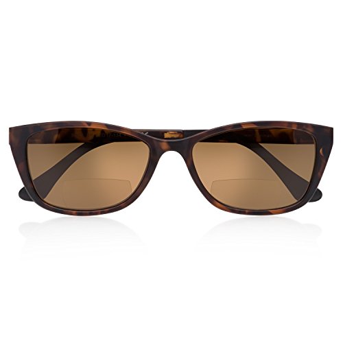 Occhiali da lettura bifocali da donna con clip solare magnetica (+2,00 dpt)  -