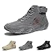 Tazeap Men's Casual Boots Waterproof Non Slip High Top Chukka Boots Handmade Suede Leather Driving Nevova Booties Fashion Lace Up Outdoor Sneakers for Men
