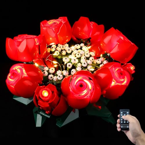 Kyglaring LED Light Kit for Lego Icons Roses Bouquet 2024 Building Sets
