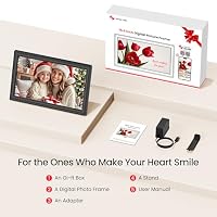 64GB FRAMEO 15,6 Zoll Digitaler Bilderrahmen - 1920 * 1080P FHD IPS Touchscreen Digitale Bilderrahmen, Auto Rotation Elektronischer Fotorahmen, Teilen Sie Fotos/Videos Sofort – Ansicht 9