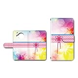 AQUOS R7 SH-52C ケース 手帳型ケース カメラ穴搭載 ダイアリー スマホ携帯カバー 和柄 浴衣・着物調デザイン [デザインC] アクオスR7 dc-668