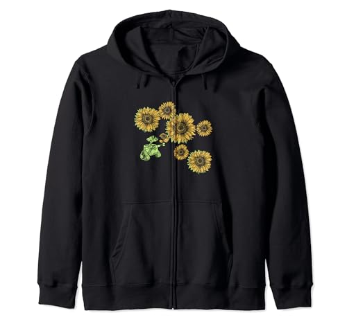 Wall-E Neon Sunflowers Zip Hoodie pour Vos Sorties Pop Culture Décontractées
