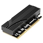 SABRENT M.2 NVMe to PCIe x16 Adapter for Gen5 SSDs PCIe 5.0, Tool-Free Add-on Card with Aluminium Heatsink (EC-TFPE)