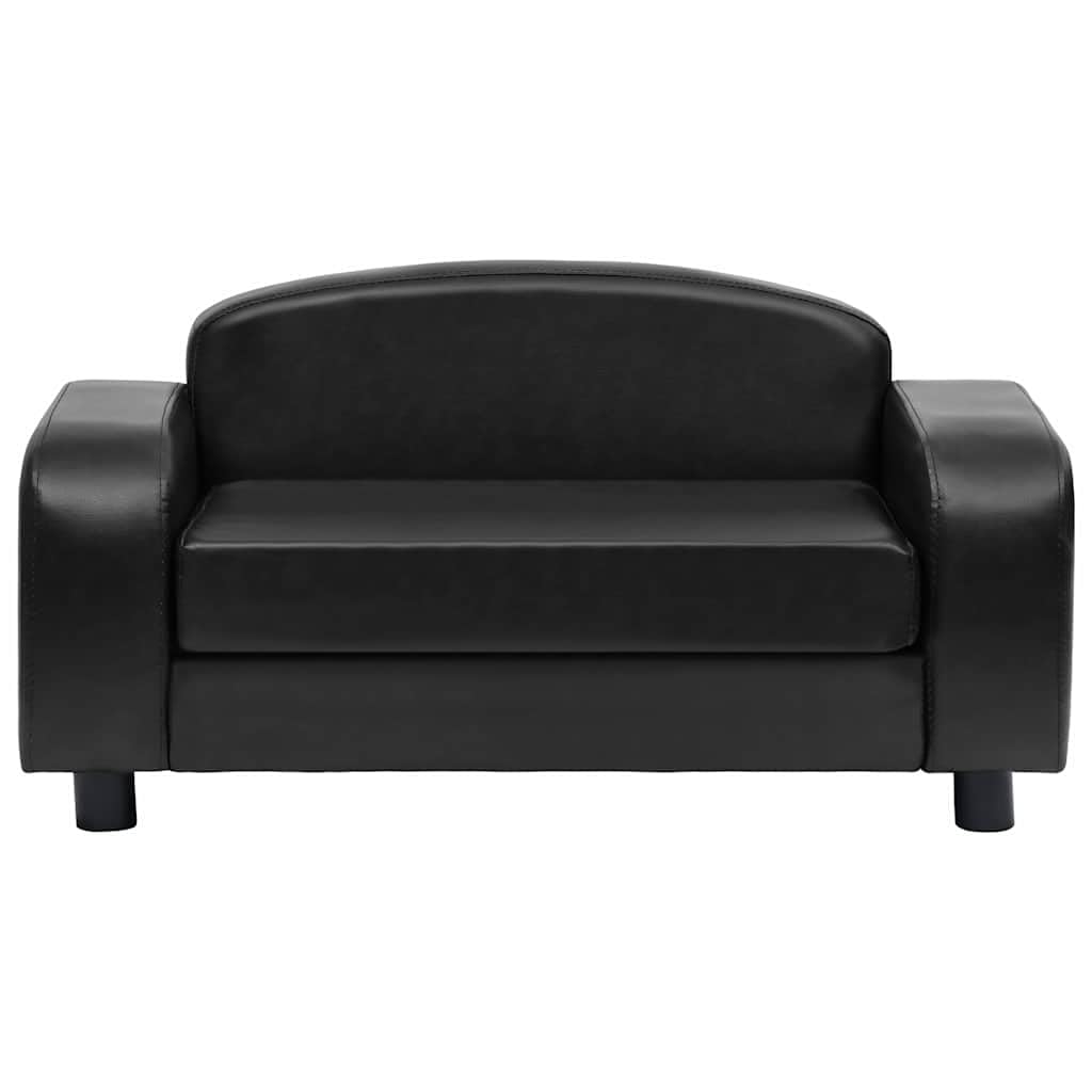 Sofa Dla Psa, Czarna, 80x50x40 cm, Sztuczna Skóra