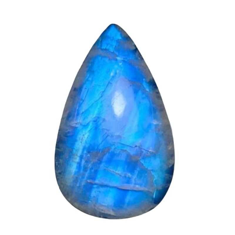 Pierre de lune naturelle en cabochon pour créer votre collier bohème chic