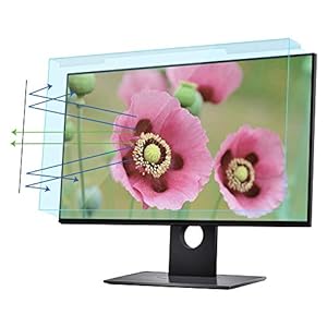 TGHY Pastenfrei Hängende Blaulichtfilter für Computermonitor Kratzfestigkeit Diagonale 17-28 Zoll Anti-UV und Anti-Strahlungs Bildschirm für 5:4 16:9 16:10 Computer PC LED Monitor,23in 16:9