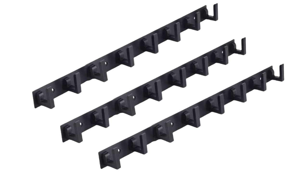 GAIYERA Stainless Steel 8 Pin Black L Cloth Hanger Wall Mounted Bathroom Cloth Hanger,Cloth Wall Hook,Door Hooks Rail for Hanging Keys,Clothes,Towel (Pack of 3) (B0BBLTCWX3) Amazon Price History, Amazon Price Tracker