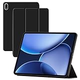 For OPPO Pad 4 Pro ケース 軽量 耐衝撃 オッポ Pad4 Pro 13.2インチ 用保護ケース 手帳型カバー スタンドカバーTPU+PU製 汚れ防止 （ブラック）