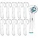 Th-some 10 PCS Copertura Spazzolino Elettrico - Copri Spazzolino, Copertura Protettiva per Testine di Spazzolino Elettrico, Copertura Spazzolino Compatibile con Oral B Antipolvere Trasparente