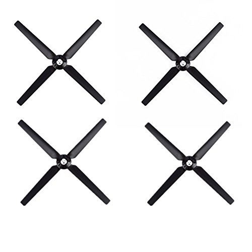Hooshion 4 Pairs Propellers Rotor Blade Sets A & B For Yuneec Q500 Q500M Q500+ Q500 4K Typhoon G Rc Air Force Airplane Helicopter Propeller Quadcopter Drone(Black) #TOP2