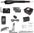 Mighty Mule Gate Opener, Solar and Smart Ready, Heavy Duty Automatic Gate Opener, Gates up to 18ft or 850lb, Single Gate Opener - Estate, Upgraded, MM571W-EST-A