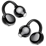 AI Clip on Earbuds Wireless Bluetooth 5.4 Earphones, Open Ear Headphones with Mic, 40H Play, Waterproof Design, 4g Ultra-Lightweight Sports Ear Clip Earbuds, Comfortable for Glasses Wearers Workouts