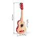 Hape Kid's Flame First Musical Guitar| 26 Inch Musical Instrument with Vibrant Sound and Tunable Nylon Strings, Red