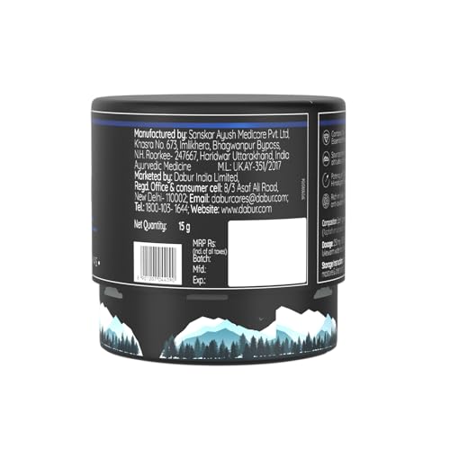 Image of Dabur Himalayan Shilajit Resin - 15g | 250mg per Serving | Boosts Strength, Stamina & Muscle Growth | Shilajit for men |100% Ayurvedic Grade A Shilajit Sourced from the Himalayas (Up to 19,000 ft)