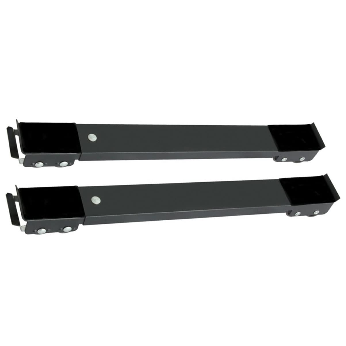 LALAFINA Base Móvil Para Electrodomésticos Ruedas Ajustables Para Refrigerador y Lavadora, Soporte Antideslizante De Acero Al Carbono Freno, Adecuado Para Muebles y Pedestales, Paquete De 2 Unidades