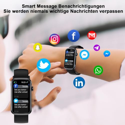 Motast Smartwatch Herren Damen,2026 1,57" HD Smart Watch Fitness-Tracker – Ansicht 4