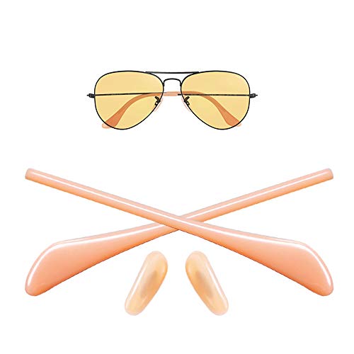 Oak&Ban 1ペア glasses temple tip tip ear sock tube nose Pad replacement repair kit for sunglasses Ray-Ban (Ray-Ban) Aviator RB3025