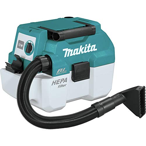 Image of Makita XCV11T 18V LXT Lithium-Ion Brushless Cordless 2 Gallon HEPA Filter Portable Wet /Dry Dust Extractor /Vacuum Kit (5.0Ah)