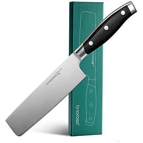 linoroso Cuchillo de Cocina Nakiri, 17cm Cover