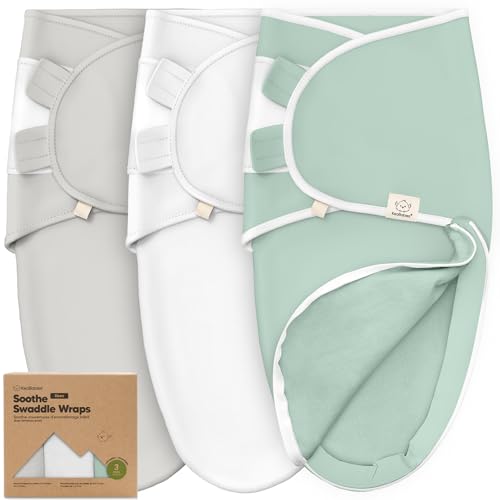 Image of Baby Swaddle Sleep Sacks with Zipper - 3-Pack Newborn Swaddle Sack, Baby Swaddles Sleep Sack 0-3 Months, Wearable Blanket Baby, Baby Swaddle Blanket Wrap, Swaddle Sack, Easy Change Swaddle (Sage)