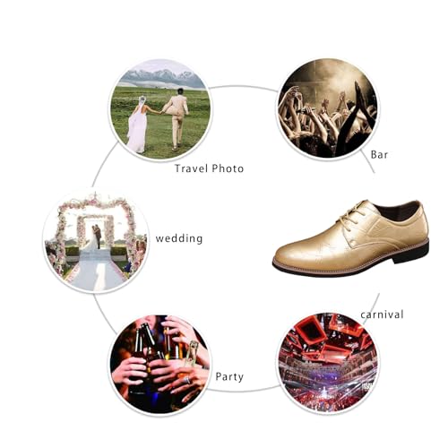 Men's Leather Classic Lace-Up Business Dress Oxfords Fashion Comfortable Pointed Toe Low Heel Derby Shoes Wedding Party Prom Tuxedo Shoes4