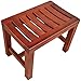 Sedile per Doccia Sgabelli da Bagno con mensole di stoccaggio Non Slip, Panca Doccia in Legno Impermeabile, for Uso Interno ed Esterno (Size : 42x28x34cm)