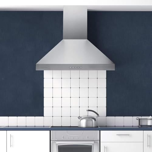 Image of Hauslane Wall Mount Range Hood 36 inch Convertible Kitchen Hood PRO 450-860CFM