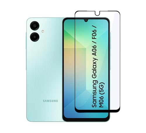 Image of CEDO Tempered Glass for Samsung Galaxy A06 (4G) / F06 (5G) / M06 (5G) | Screen Protector Full HD Quality Tempered Glass Anti-Scratch Edge to Edge Coverage with Easy Installation Kit (Black)