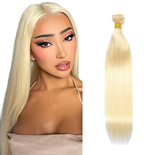 Mèches cheveux humains #613 blond lisse 26 pouces double weft anti-perte et ultra doux