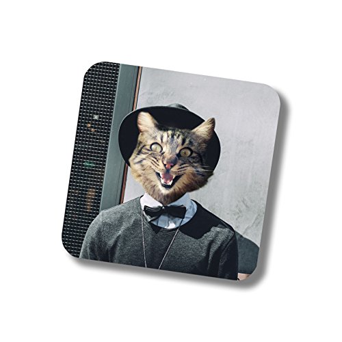 Drink Coasters Hipster Cats Novelty Coaster Set Gifts For Men Women #TOP4