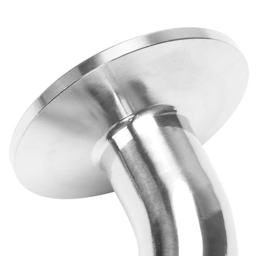 Image of DERNORD Sanitary Hose Barb Pipe Fitting 1.5 inch Tri Clamp (50.5MM Ferrule) 45 Degree Elbow Tube OD 3 /4 inch /19MM