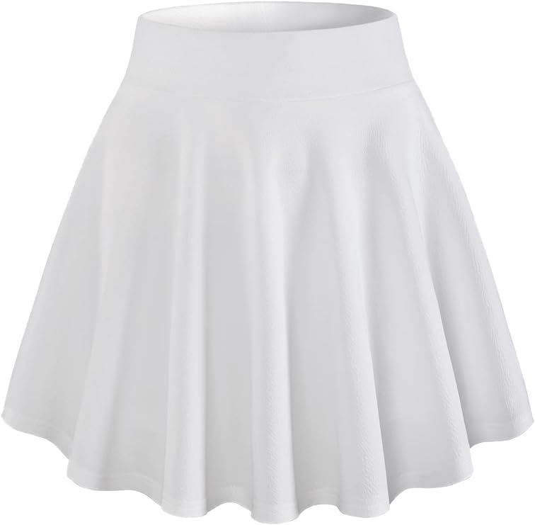 Girl's/Women's Classic Stretchy All Time Classy Flared Skater Skirt