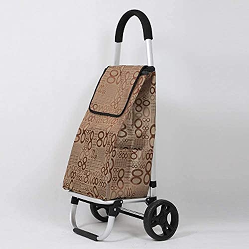 Viinice Shoppingwagen ältere tragbare Trolley kreative Folding einkaufswagen Home tragbare einkaufen einkaufen… – Bild 3