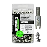 1500-4mm Prominence Gripstuds, Screw-in Traction Studs for ATV Tires, Solid Tungsten Carbide Core, Get All The Traction You Need on Ice, Snow, Mud, Sludge or Wet Tree Roots - Includes Tool