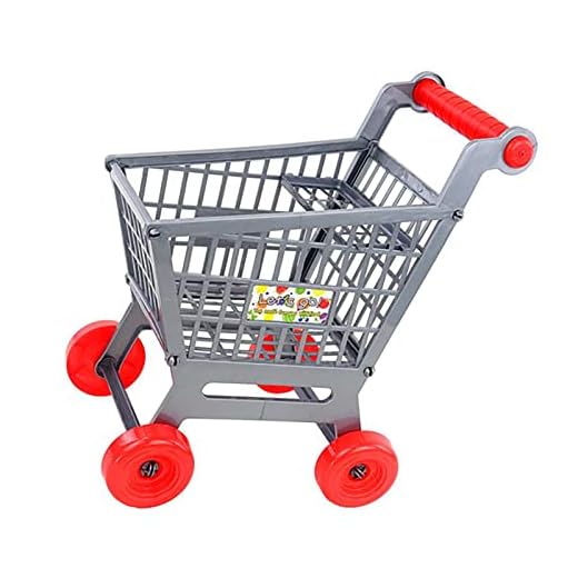 CUTeFiorino Compatible con juguetes de habilidades motoras para niños, carrito de la compra, supermercado, carrito de la compra, familia mini supermercado, reloj de aprendizaje de frutas (A, talla