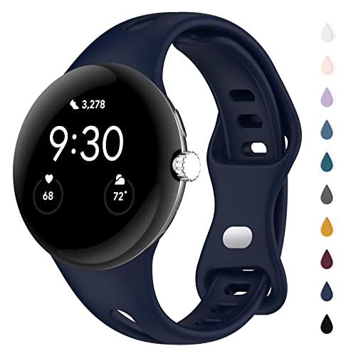 [JUNENTER] �X�����o���h Google Pixel Watch �o���h�ƌ݊������� ���߉\ �ʋC�� �\�t�g�V���R�� �X�|�[�c �����p���v�o���h �X�g���b�v ���X�g�o���h �u���X���b�g Google Pixel Watch �p (6-���x���_�[/