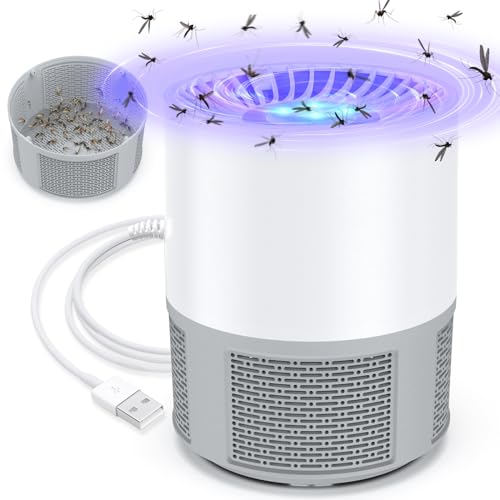 Lámpara Antimosquitos Eléctrico, Mata Mosquitos USB Anti Mosquitos Killer, Portátil Lampara Mosquitos Interior Exterior Eliminador de Insectos Moscas para Doméstico, Dormitorio, Cocina,Cámping,Jardín